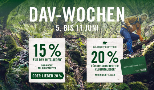 Artikelbild zu Artikel DAV-Wochen bei Globetrotter
